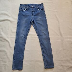 H&M Shaping skinny light blue wash stretch denim jeans - size 32/32